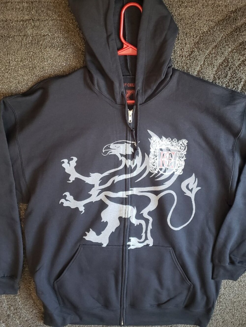 Frost Children Official Merch Black Zip Up Hoodie Size XL 33 Griffin